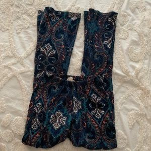 Patterned Flare Pants